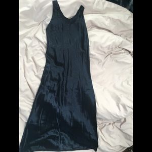 Vince Satin Scoop neck tank Dress